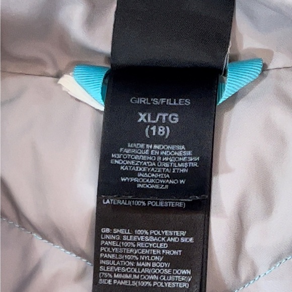 The North Face Girl’s Aconcagua 550 Fill Goose Down Jacket Size XL (18) - Picture 4 of 9